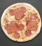 Фото пицца мясная с колбасой салями