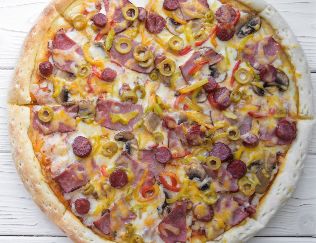 Домашняя пицца (на тонком тесте)